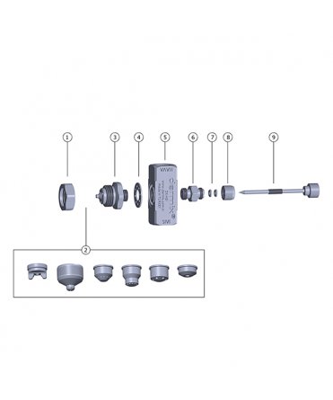 Dermix DX-HSİ Hava Parçalamalı Nozul