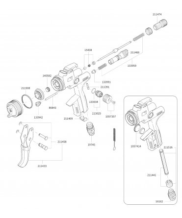 Sata Jet X 5500 RP Üstten Depolu Boya Tabancası