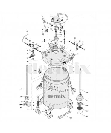 Dermix 20 lt Pressure Tank