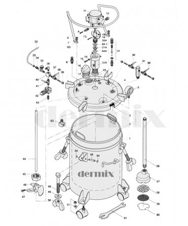 Dermix 40 lt Pressure Tank